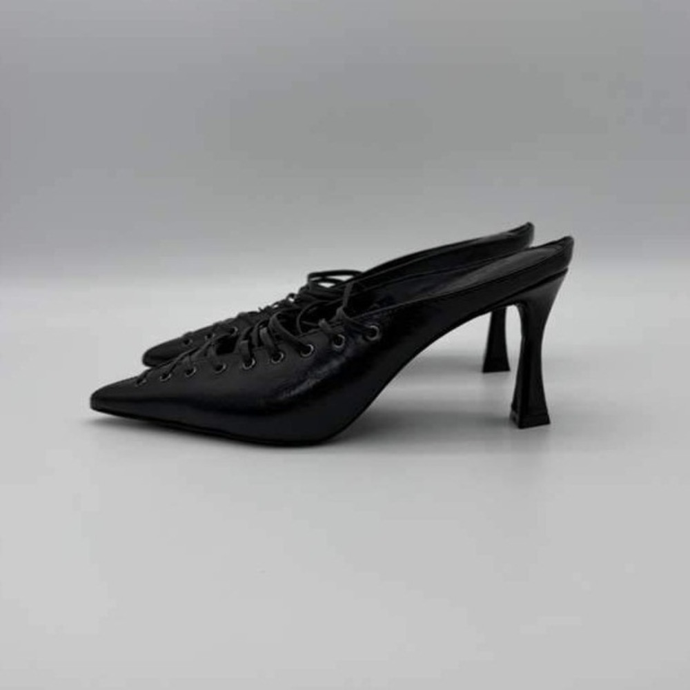 Steve Madden Lacelle Black Leather Multi-Strap Flats - Women's Size 6 - NWT - Picture 4 of 7